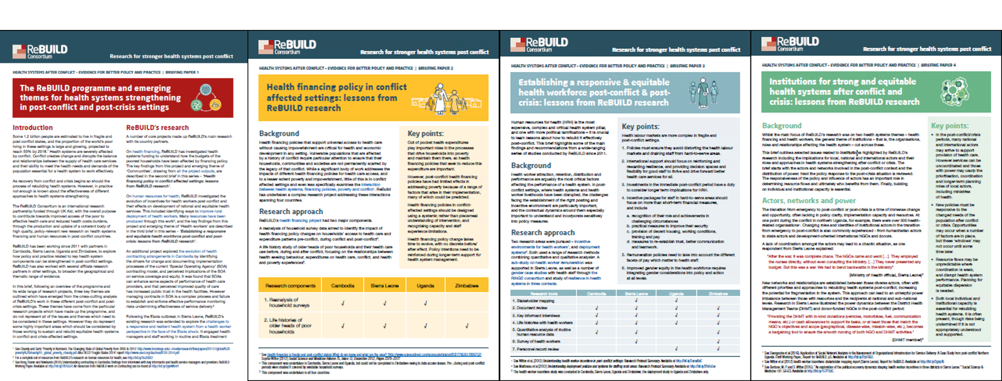 Health systems after conflict – evidence for better policy and practice ...